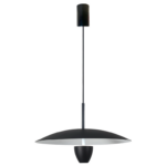 Czarna nowoczesna lampa wisząca UFO 39 LED CCT - Light Prestige