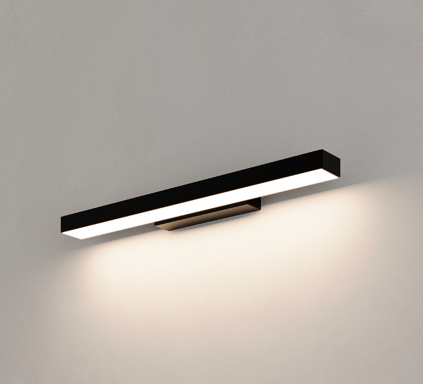 Czarny kinkiet nad małe lustro Aqua LED CCT IP44 - 42 cm