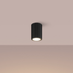 Czarny spot sufitowy Karbon - nowoczesna tuba LED