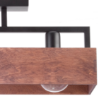 Drewniana lampa sufitowa Boxon 3 - loft