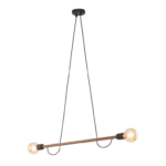 Drewniana lampa wisząca Helix Wood 2 - loft