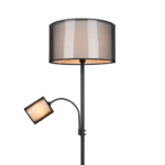 Elegancka lampa stojąca do salonu Burton - abażur