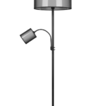 Elegancka lampa stojąca do salonu Burton - czarna