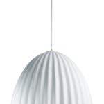 Elegancka lampa wisząca Faselia - biała
