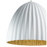 Elegancka lampa wisząca Faselia - falowany klosz