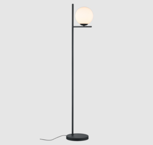 Lampa stojąca do salonu Pure Trio - biała kula