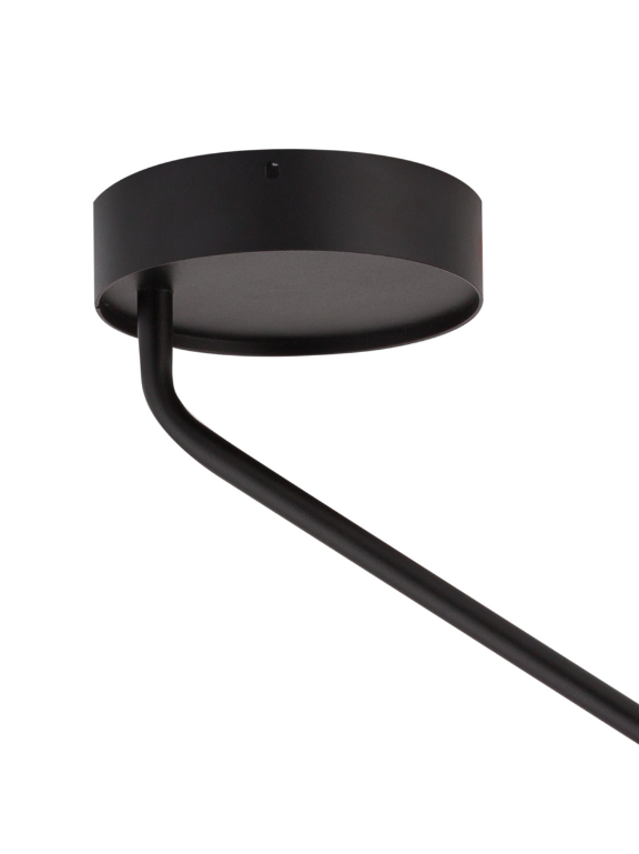 Lampa sufitowa CrossBee - czarna podsufitka