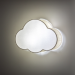 Lampa sufitowa dziecięca Cloud mini - labażur z lnu