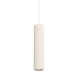 Lampa wisząca tuba Karbon - beżowa