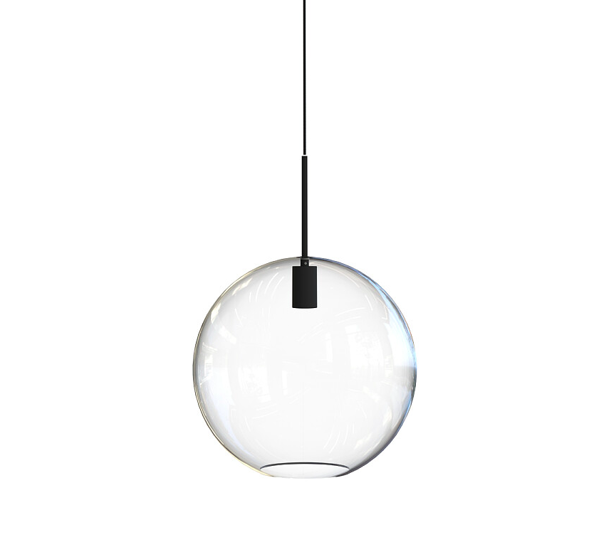 Lampa wisząca z transparentną kulą Sphere XL