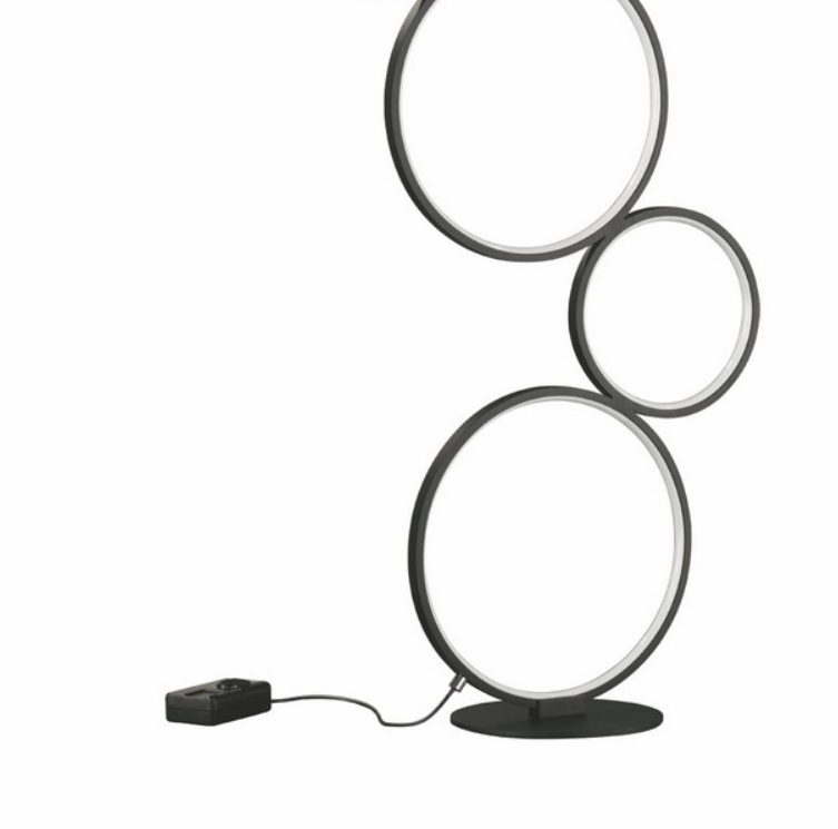 Nowoczesna lampa stojąca Rondo - ringi LED