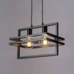 Nowoczesna lampa wisząca HexaBlock 2 - industrial