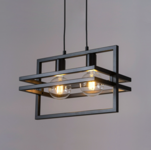 Nowoczesna lampa wisząca HexaBlock 2 - industrial