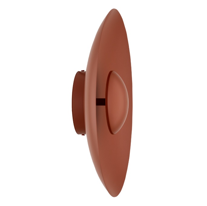 Płaski kinkiet dysk Bolton LED - teracotta