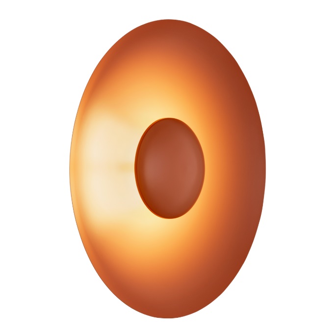 Płaski kinkiet na korytarz Bolton LED - dysk teracotta