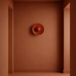 Płaski kinkiet na korytarz Bolton LED - pomarańczowy