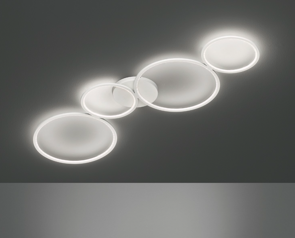 Płaski żyrandol sufitowy LED Rondo 28W - ring