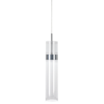 Srebrna lampa wisząca Ambiente LED CCT