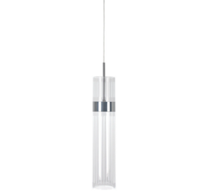 Srebrna lampa wisząca Ambiente LED CCT - chrom