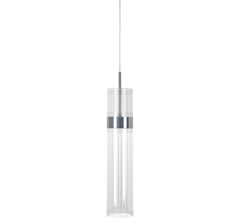 Srebrna lampa wisząca Ambiente LED CCT