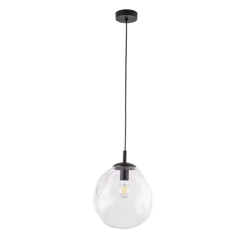 Szklana bezbarwna lampa wisząca SOL mini - TK Lighting