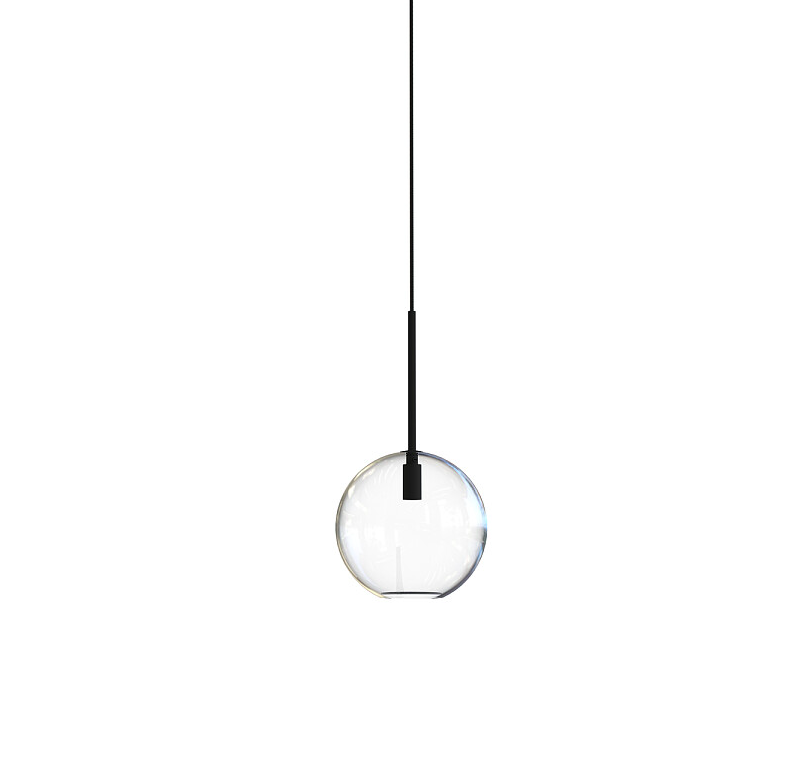 Szklana lampa wisząca Sphere S - bezbarwne szkło