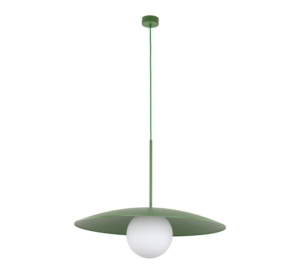 Zielona lampa wisząca Sabia 65 cm - nowoczesna