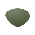 Zielony ozdobny kinkiet Stone - światło odbite
