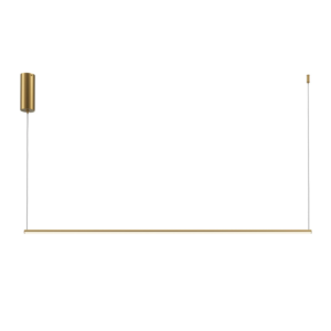 Złota liniowa lampa wisząca Halo - LED 16W 120cm - Maytoni