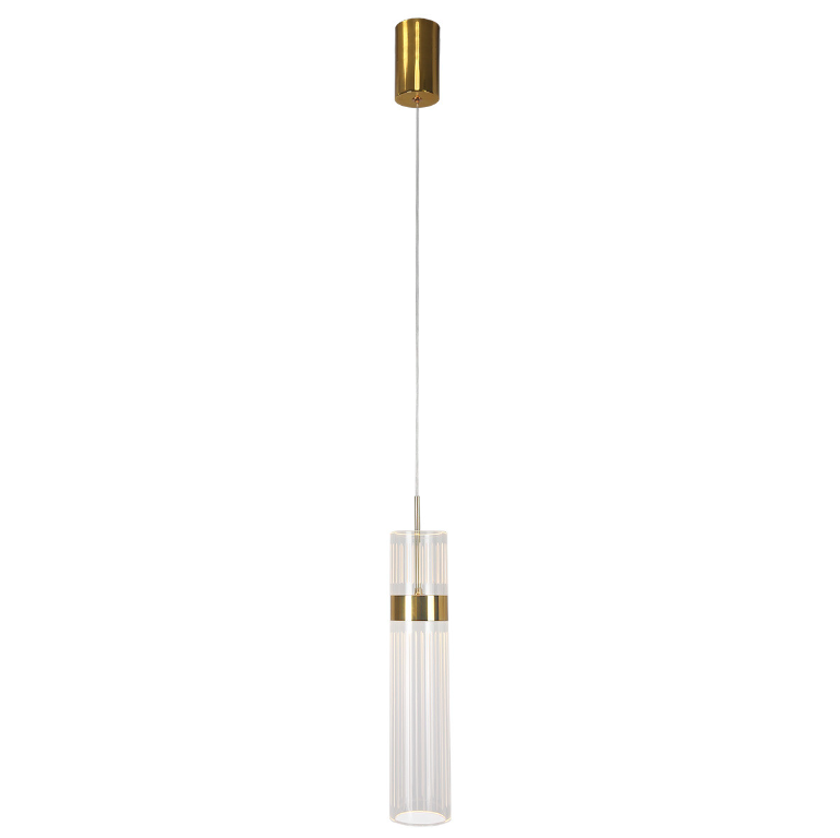 Złota smukła lampa wisząca Ambiente - Light Prestige