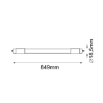 Świetlówka liniowa T5 - 10W LED - 1