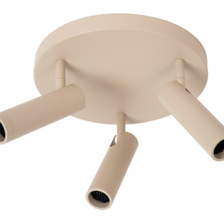 Beżowa lampa sufitowa Grado - reflektory tuby