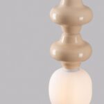 Beżowa lampa wisząca Colorella 2 - ceramiczna