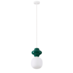 Ceramiczna lampa wisząca Colorella - ciemnozielona