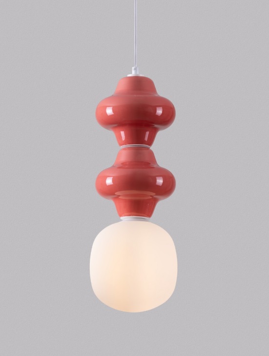 Czerwona lampa wisząca Colorella 2