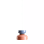 Designerska lampa wisząca Tula - niebieski koralowy modułowy klosz