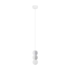 Dyskretna lampa wisząca StoneBall - 2 betonowe kulki