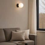 Kinkiet betonowy typu plafon StoneBall - szary