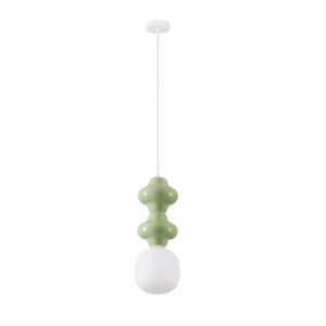 Miętowa lampa wisząca Colorella 2 - pastelowa zieleń