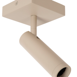 Nowoczesny beżowy reflektor sufitowy Grado - ruchoma tuba
