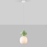 Oliwkowa lampa wisząca Colorella