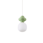 Oliwkowa lampa wisząca Colorella - zielona ceramika