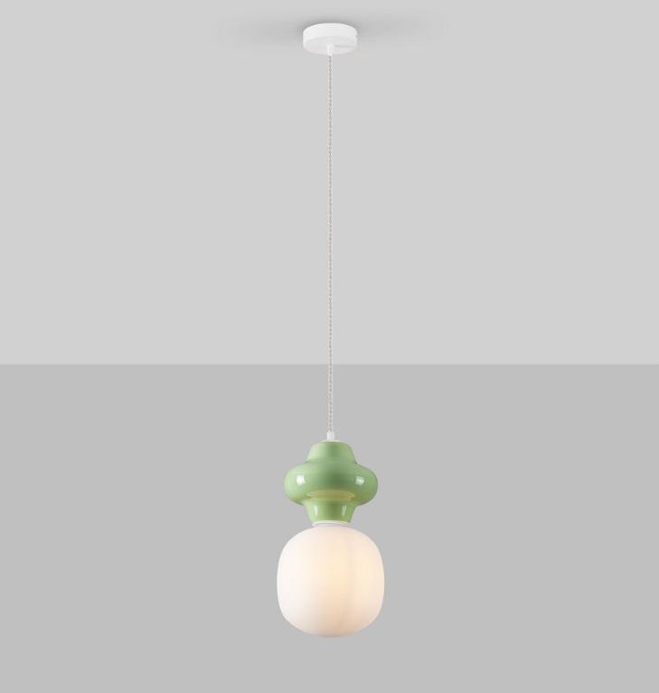 Oliwkowa lampa wisząca Colorella