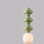 Zielona lampa wisząca nad stół Colorella 3