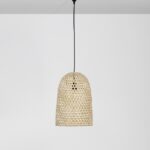 Bambusowa lampa wisząca Nayora 30 - drewno