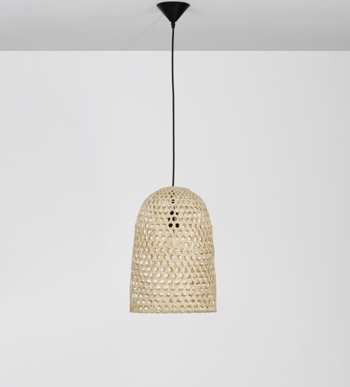 Bambusowa lampa wisząca Nayora 30 - drewno