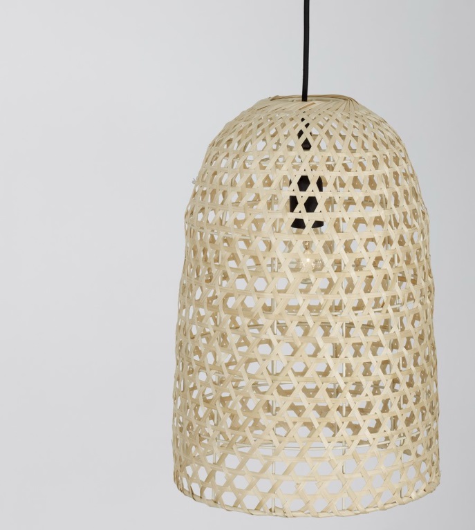 Bambusowa lampa wisząca Nayora 30