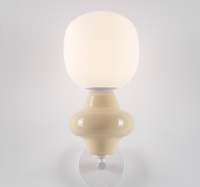 Beżowy kinkiet ceramiczny Colorella