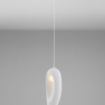 Biała lampa wisząca Cluora 18 - dekoracyjna