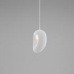 Biała lampa wisząca Cluora 20 - do salonu